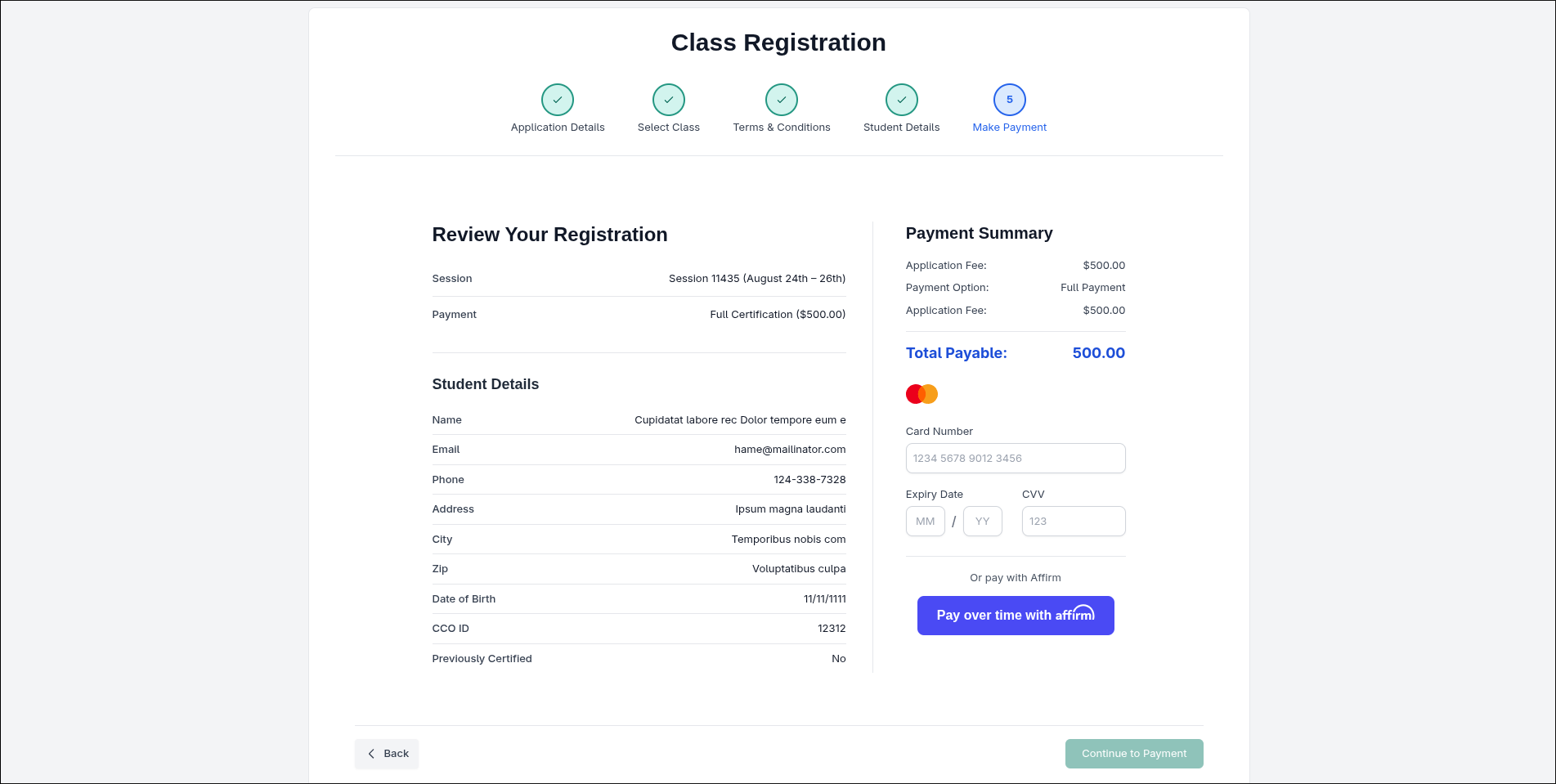 Crane Admin - Student Management System