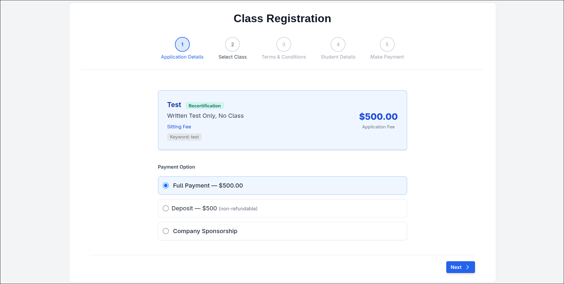 Crane Admin - Student Management System